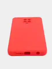 Красный чехол для Xiaomi Redmi 9A/9/9C/9T/NOTE 10 PRO/NOTE 9  силиконовый (Борта чехла прямые NEW)