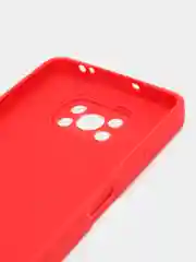 Красный чехол для Xiaomi Redmi 9A/9/9C/9T/NOTE 10 PRO/NOTE 9  силиконовый (Борта чехла прямые NEW)