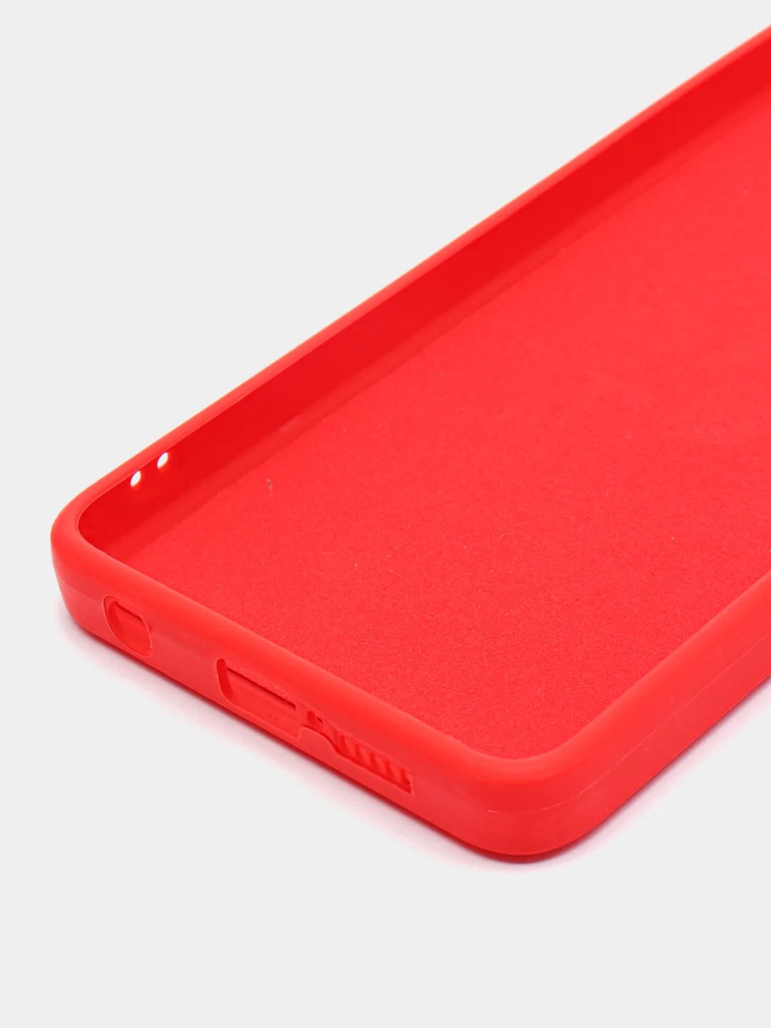 Красный чехол для Xiaomi Redmi 9A/9/9C/9T/NOTE 10 PRO/NOTE 9 силиконовый (Борта чехла прямые NEW)