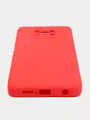 Красный чехол для Xiaomi Redmi 9A/9/9C/9T/NOTE 10 PRO/NOTE 9  силиконовый (Борта чехла прямые NEW)