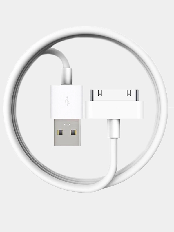 Кабель зарядный Apple iphone 4/4S (Apple 30-pin, для iPhone Apple iphone 4/4S, iPad 1, 2)