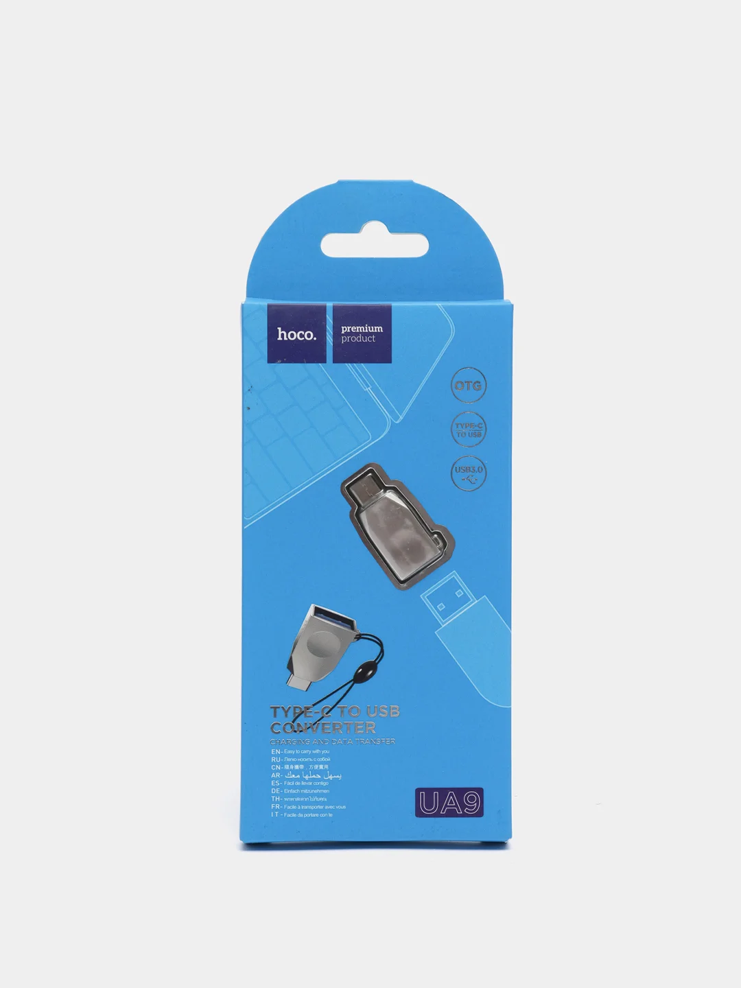 Переходник Hoco Type-C-Micro USB, UA9 Type-C-USB, Micro USB- USB Android, Apple