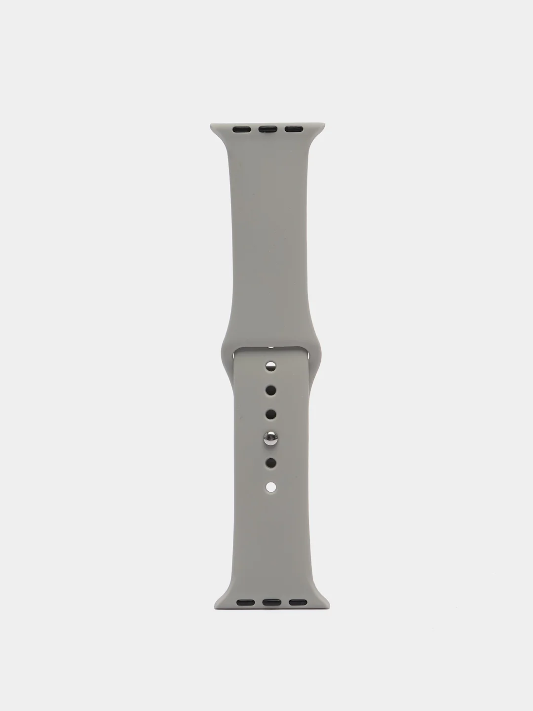 Серый силиконовый ремешок для Apple Watch 3, 4, 5, 6, 7, SE на 38/42/40/44