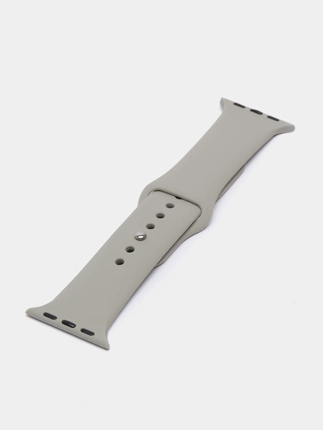 Серый силиконовый ремешок для Apple Watch 3, 4, 5, 6, 7, SE на 38/42/40/44