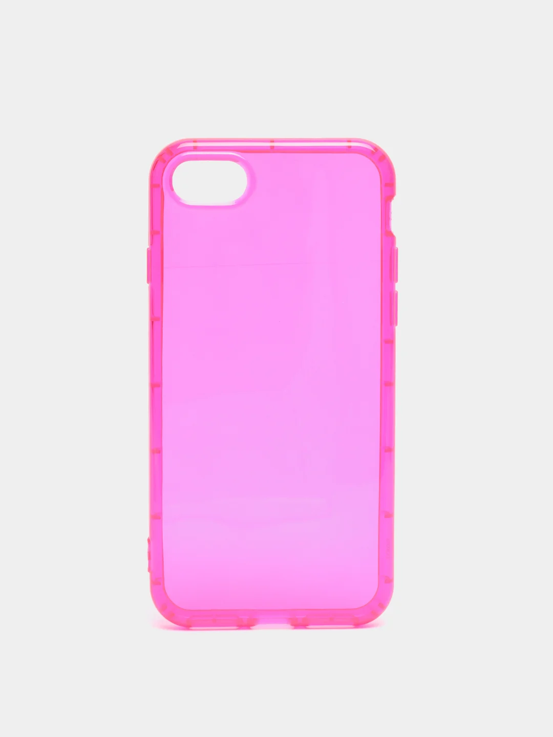 Розовый чехол прозрачный для iPhone 11, 12, 13, Pro, Max, 7, 8, SE, Plus, XR, цветной