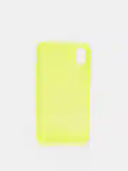 Желтый чехол прозрачный для iPhone 11, 12, 13, Pro, Max, 7, 8, SE, Plus, XR, цветной
