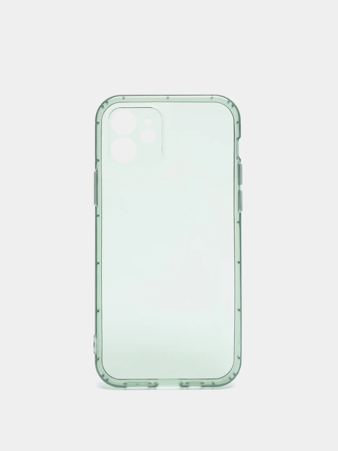 Зеленый чехол прозрачный для iPhone 11, 12, 13, Pro, Max, 7, 8, SE, Plus, XR, цветной