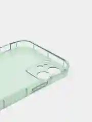 Зеленый чехол прозрачный для iPhone 11, 12, 13, Pro, Max, 7, 8, SE, Plus, XR, цветной