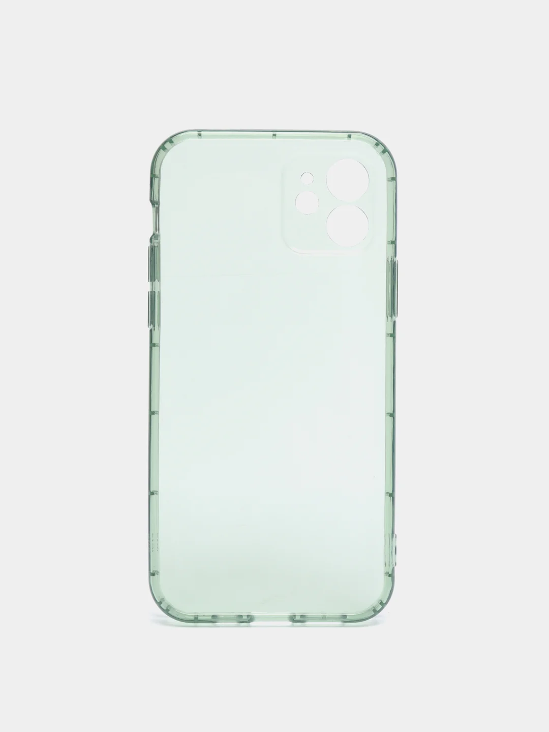 Зеленый чехол прозрачный для iPhone 11, 12, 13, Pro, Max, 7, 8, SE, Plus, XR, цветной