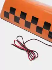 Шашка такси, оранжевая, на 4 магнитах