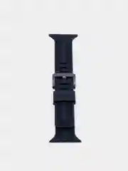 Тёмно-серый ремешок с застежкой, для Apple Watch на 38, 40, 42, 44 мм, силиконовый