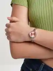 Розовый женские тонкие часы / Часы женские с кварцевым механизмом