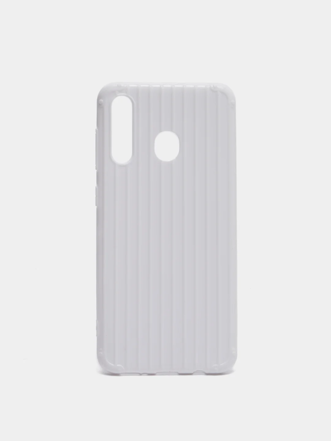 Белый чехол для Samsung A12 / A50/30S / A51 / A52 / A30/A20 / A31 / A32 / A01 / A02 ребристый