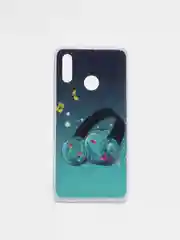 Марсала чехол Huawei P Smart 2019 / Honor 10 Lite, Хуавей П Смарт 2019, силиконовый с рисунком