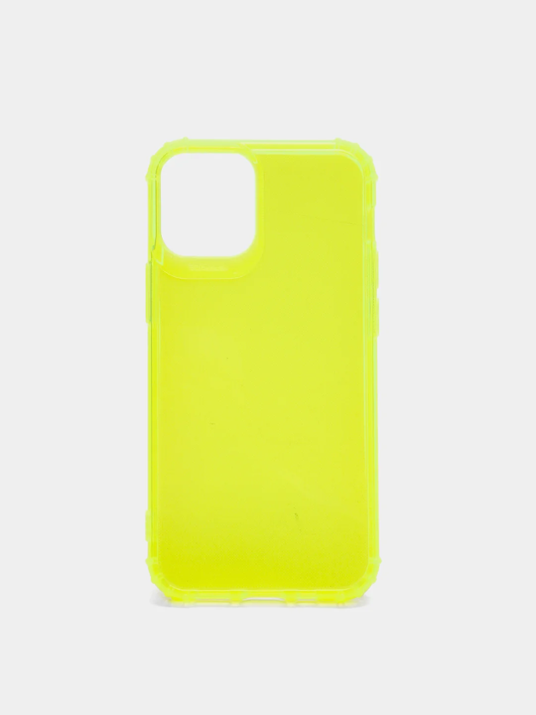 Желтый чехол силиконовый, прозрачный " Неон" для Айфон iPhone 11 / 11 Pro / 11 Pro Max / 12