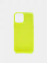 Желтый чехол силиконовый, прозрачный " Неон" для Айфон  iPhone  11 / 11 Pro / 11 Pro Max / 12