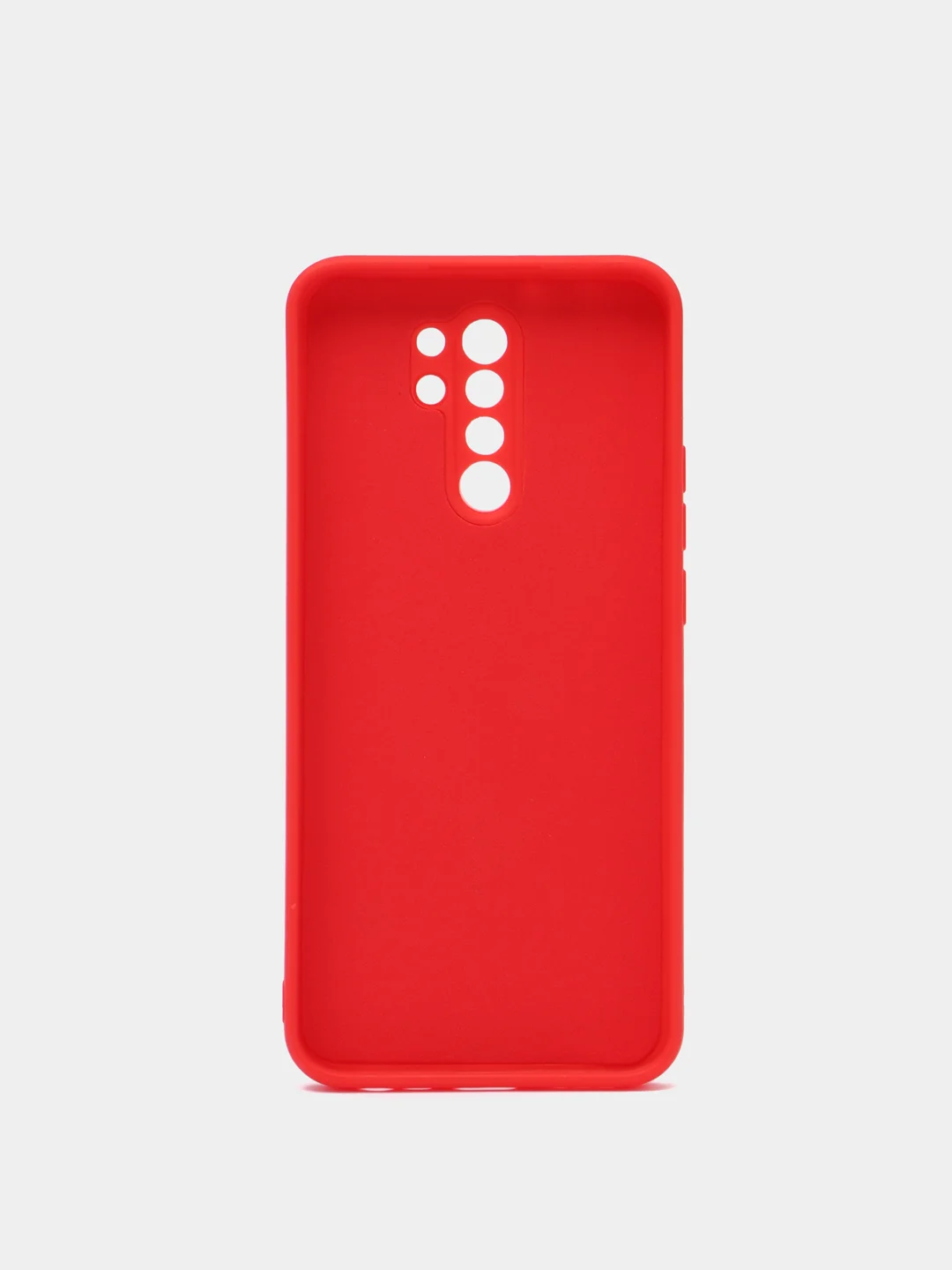Красный чехол для Xiaomi Redmi 9A/9/9C/9T/NOTE 10 PRO/NOTE 9 силиконовый (Борта чехла прямые NEW)