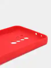 Красный чехол для Xiaomi Redmi 9A/9/9C/9T/NOTE 10 PRO/NOTE 9  силиконовый (Борта чехла прямые NEW)