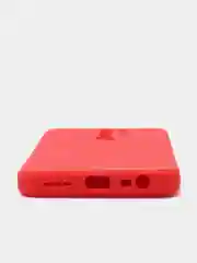 Красный чехол для Xiaomi Redmi 9A/9/9C/9T/NOTE 10 PRO/NOTE 9  силиконовый (Борта чехла прямые NEW)