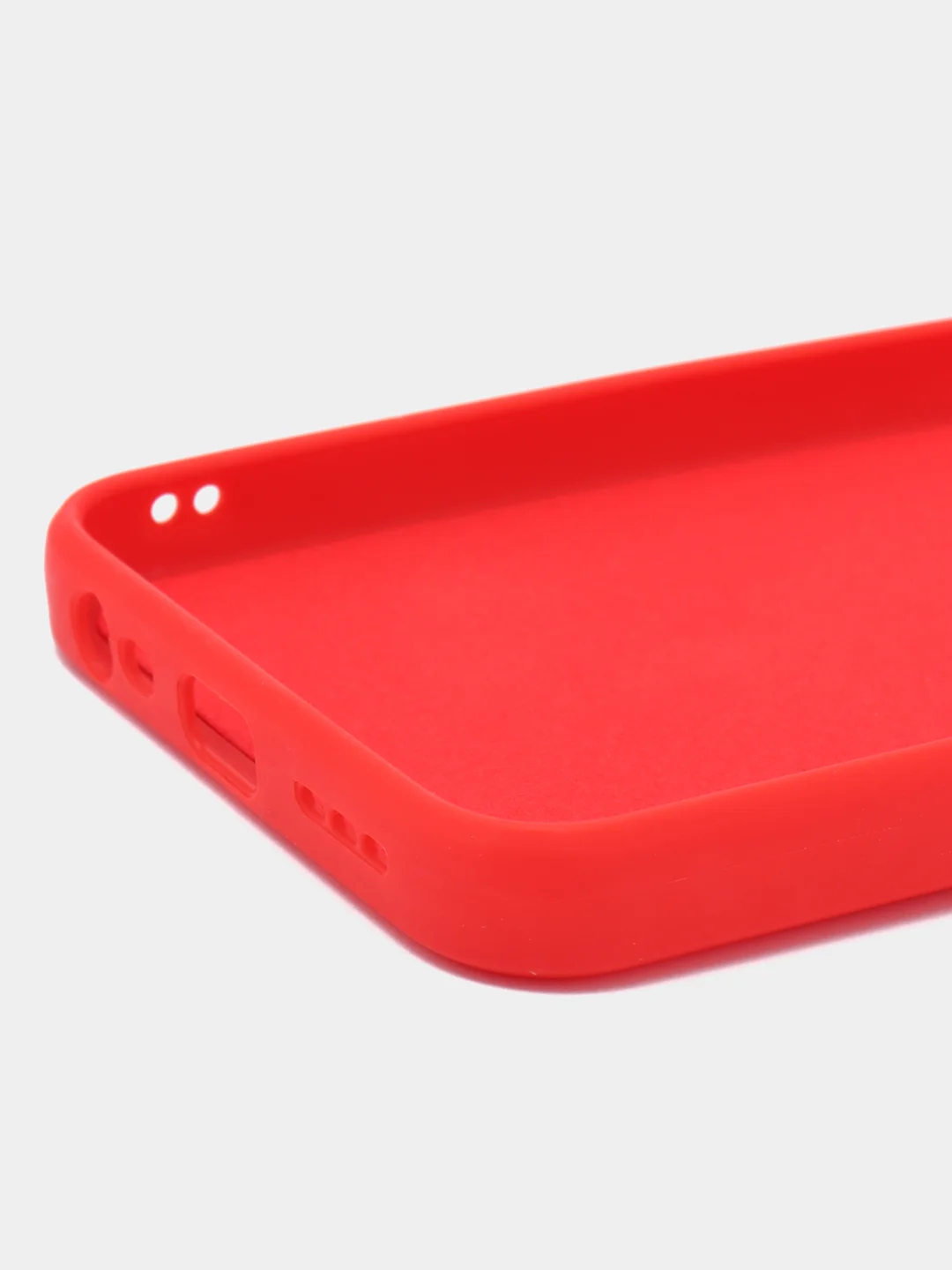 Красный чехол для Xiaomi Redmi 9A/9/9C/9T/NOTE 10 PRO/NOTE 9 силиконовый (Борта чехла прямые NEW)