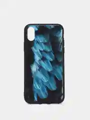 Голубой яркий чехол, цветные принты-картинки iPhone 5S/SE/6/6S/7/8/Plus/X/XS/XR/11/12/Mini/Pro/Max