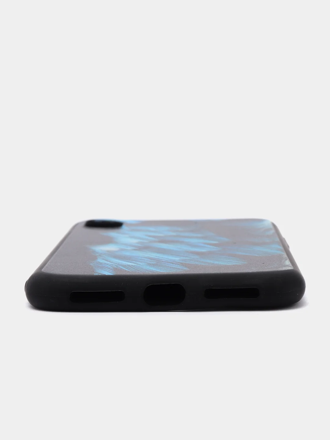 Голубой яркий чехол, цветные принты-картинки iPhone 5S/SE/6/6S/7/8/Plus/X/XS/XR/11/12/Mini/Pro/Max