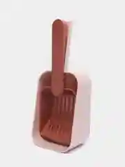 Коралловый меланж совок-лопатка для уборки кошачьего лотка