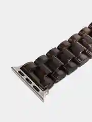 Черный ремешок прозрачный для Apple Watch 1 2 3 4 5 6 SE
