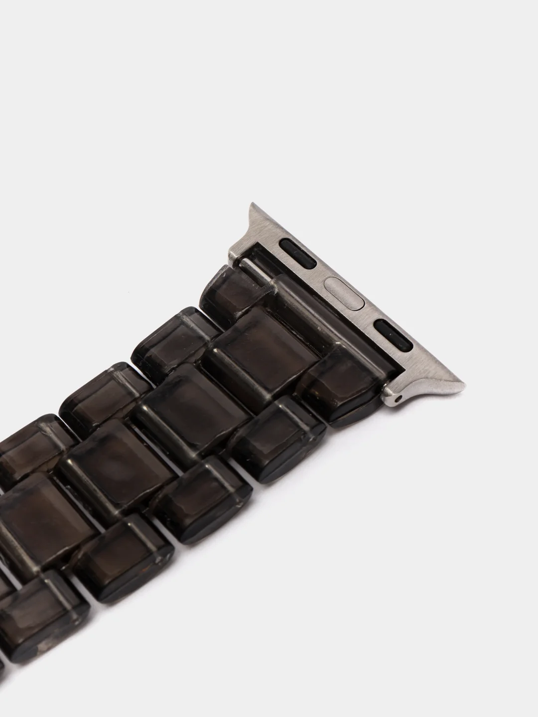 Черный ремешок прозрачный для Apple Watch 1 2 3 4 5 6 SE