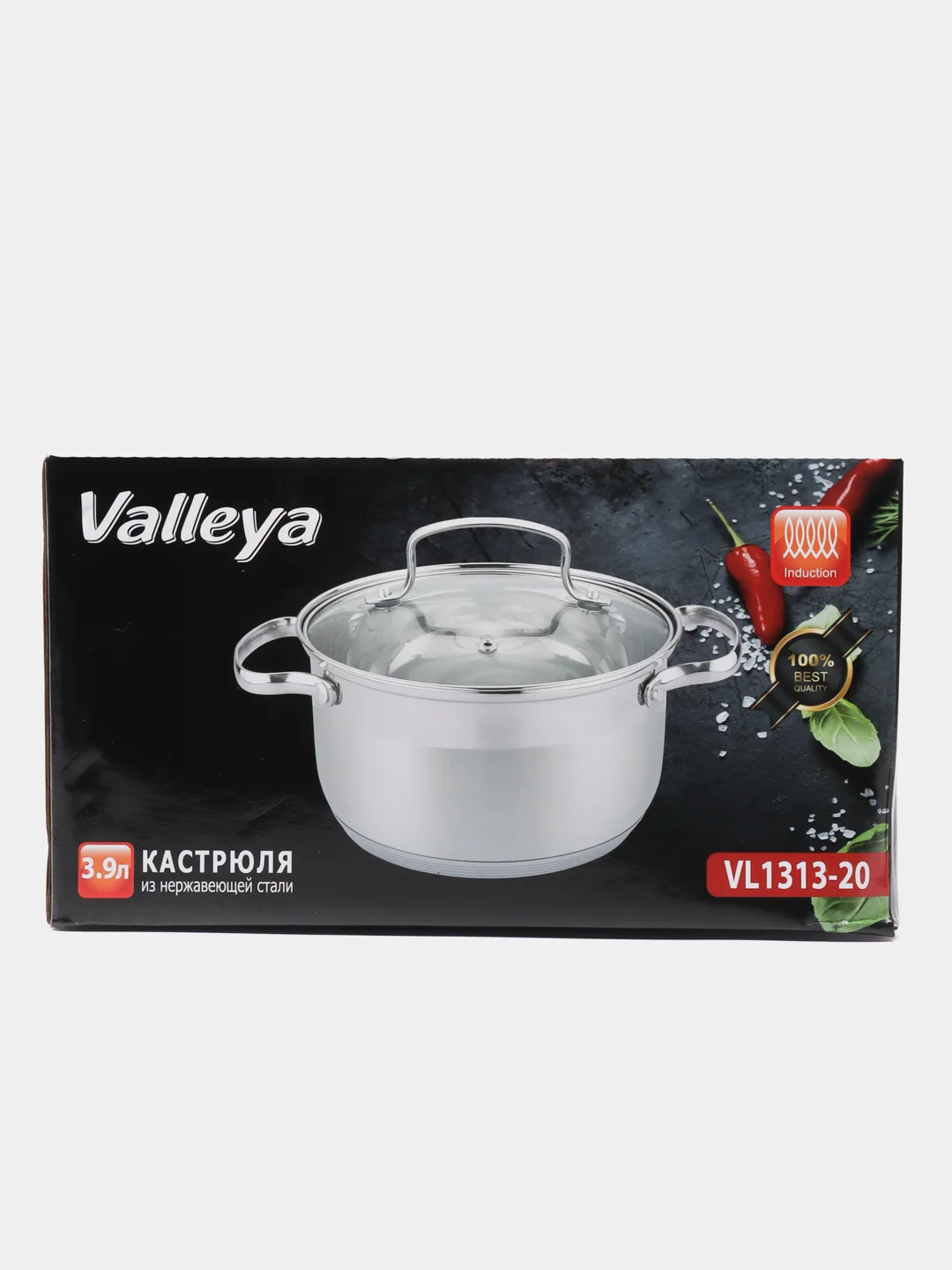 Кастрюля Valleya VL1313-20, 3,9 л