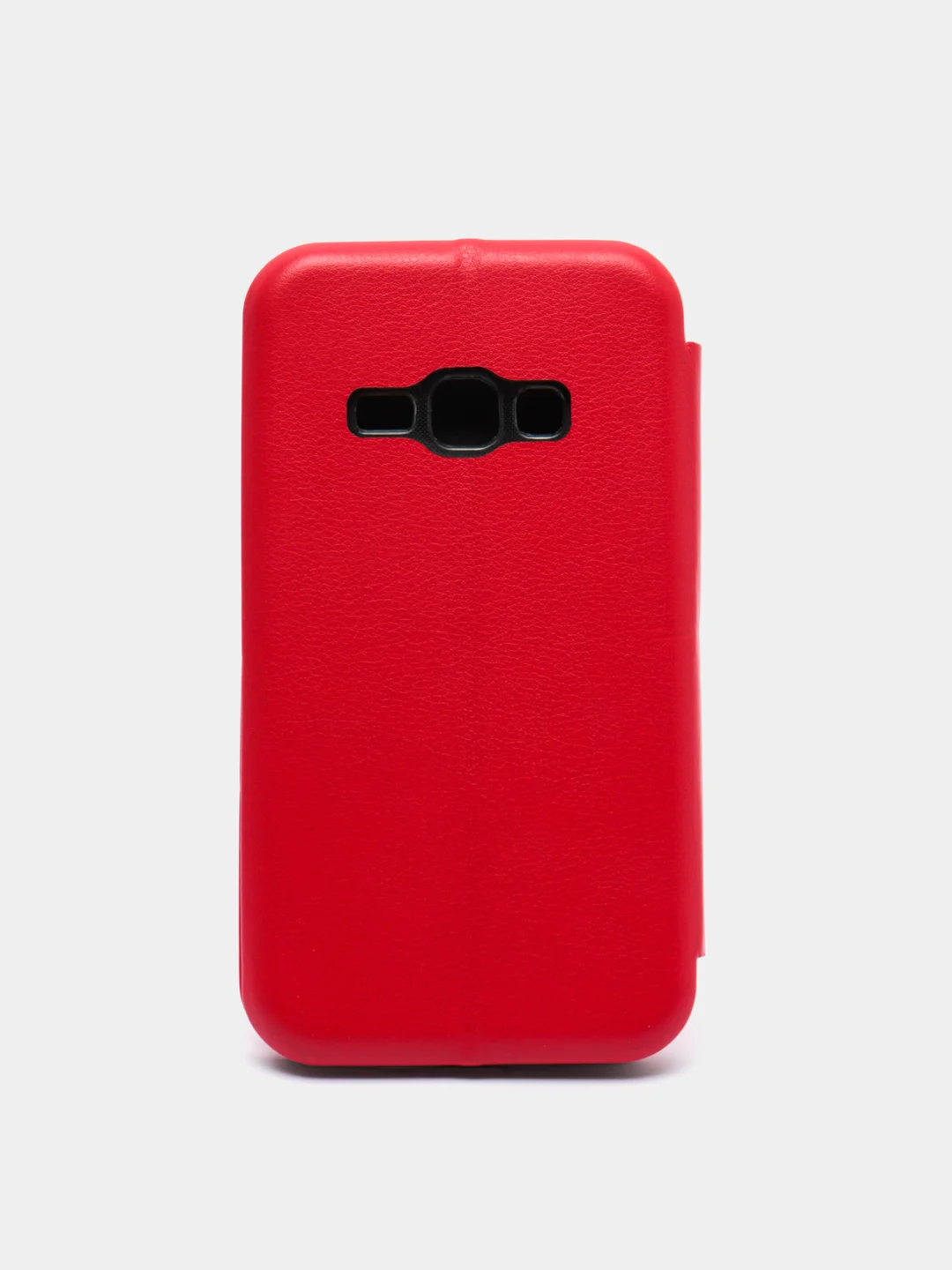 Алый чехол-книжка Samsung A60 Золотой и Черный цвет с карманом для карт и денег