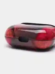 Розовый чехол с рисунком на Airpods 3, с карабином