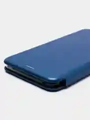 Синий чехол-книжка для Honor 60SE в Золотом и Синем цветах с магнитной застежкой и карманом