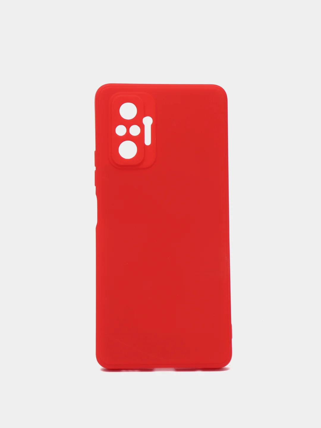 Красный чехол для Xiaomi Redmi 9A/9/9C/9T/NOTE 10 PRO/NOTE 9 силиконовый (Борта чехла прямые NEW)