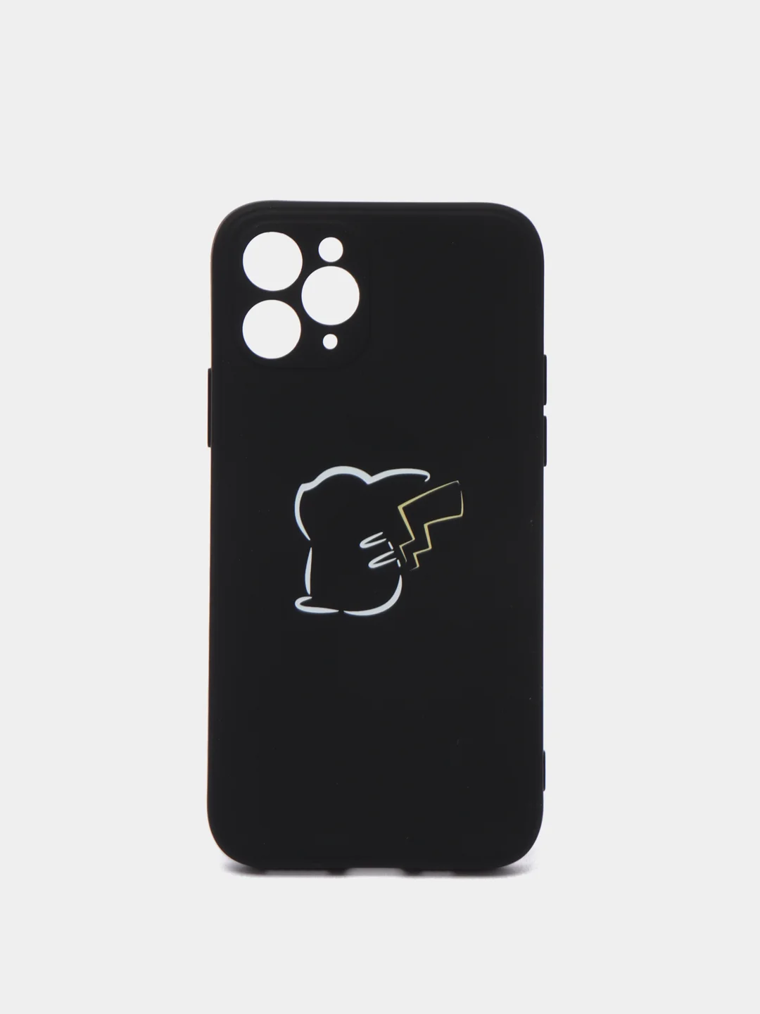 Черный чехол для iPhone пикачу, покемоны