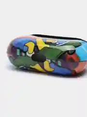 Голубой чехол с рисунком на AirPods Pro, с карабином