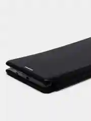 Черный чехол-книжка Samsung A60 Золотой и Черный цвет с карманом для карт и денег