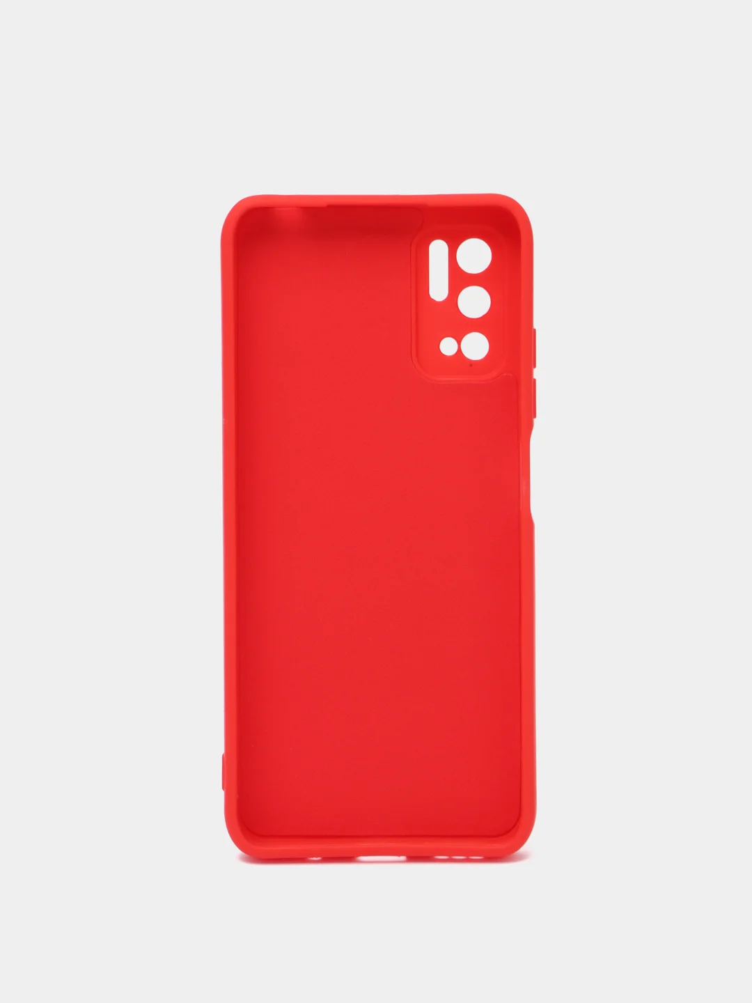 Красный чехол для Xiaomi Redmi 9A/9/9C/9T/NOTE 10 PRO/NOTE 9 силиконовый (Борта чехла прямые NEW)