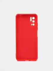 Красный чехол для Xiaomi Redmi 9A/9/9C/9T/NOTE 10 PRO/NOTE 9  силиконовый (Борта чехла прямые NEW)