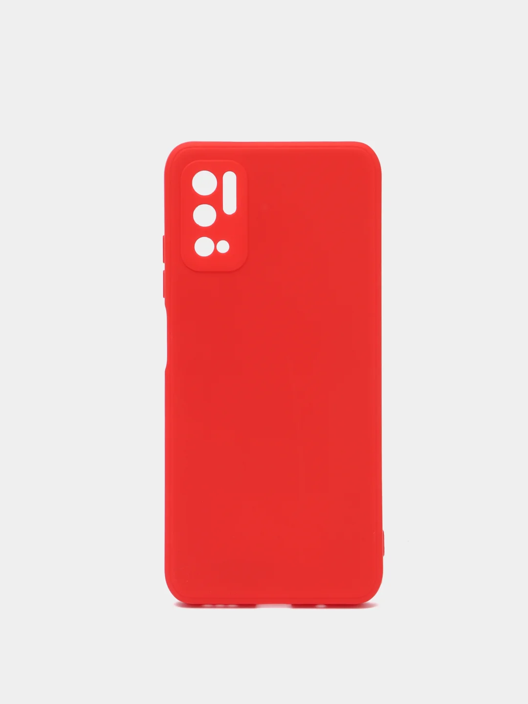 Красный чехол для Xiaomi Redmi 9A/9/9C/9T/NOTE 10 PRO/NOTE 9 силиконовый (Борта чехла прямые NEW)