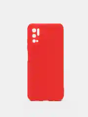 Красный чехол для Xiaomi Redmi 9A/9/9C/9T/NOTE 10 PRO/NOTE 9  силиконовый (Борта чехла прямые NEW)