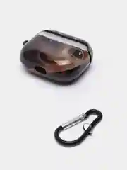 Синий чехол с рисунком на Airpods 3, с карабином