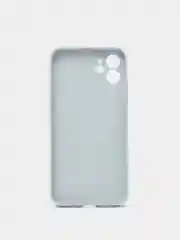 Небесно-голубой чехол для iPhone Xr/ 11/ 12/ mini/ Pro/ ProMax, силиконовый со стеклянной панелью