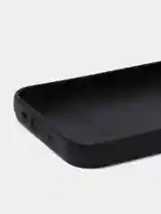 Черный чехол из эко кожи с карманом для карт на iPhone 11 12 mini pro max