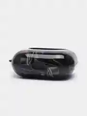Серый чехол с рисунком на Airpods 3, с карабином