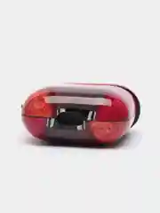 Розовый чехол с рисунком на AirPods 1 и AirPods 2 с карабином