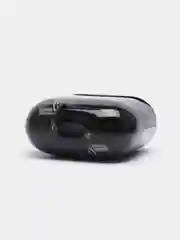 Серый чехол с рисунком на AirPods 1 и AirPods 2 с карабином