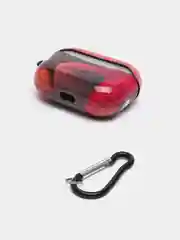 Розовый чехол с рисунком на AirPods Pro, с карабином