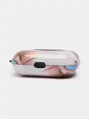 Светло-жёлтый чехол с рисунком на AirPods Pro, с карабином