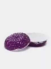 Фиолетовый кабошон круглый, акрил, 10 штук в упаковке